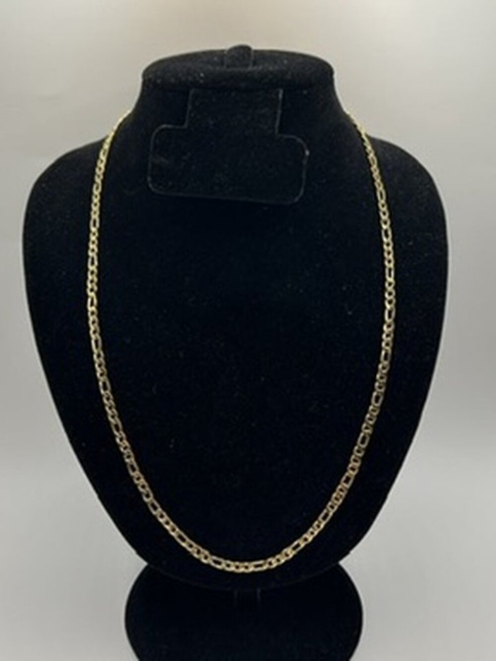 Figaro Chain Womens Dainty Real Gold Stainless Steel 3mm 22 Inch Plated Durable